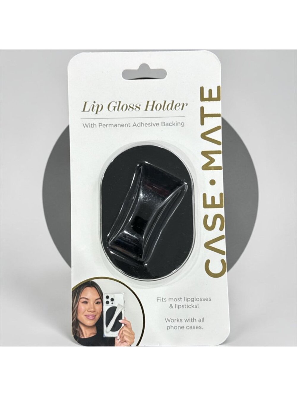 Lip Gloss Holder With Permanent Adhesive Backing For Phone Cases By Case-Mate -